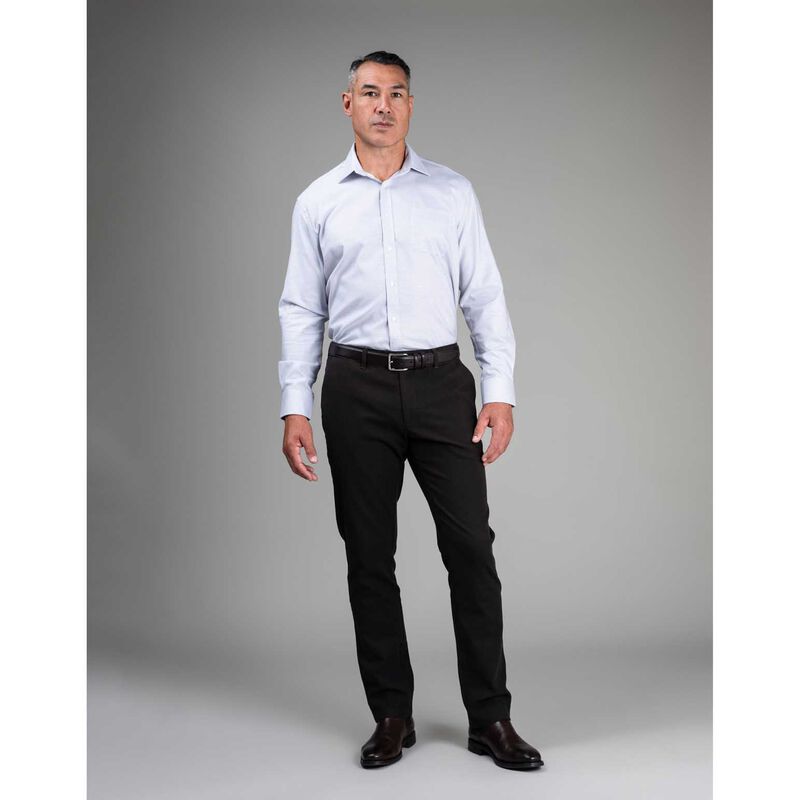 Rembrandt Sinatra White Blue & Brown Microdesign Shirt image number 3